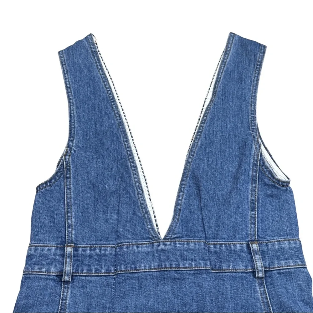 See by Chloé Denim Dress Shady Cobalt | Size 34 US 2 - Picture 8 of 12